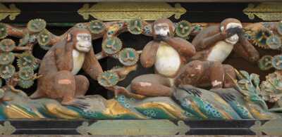 日光東照宮の三猿像