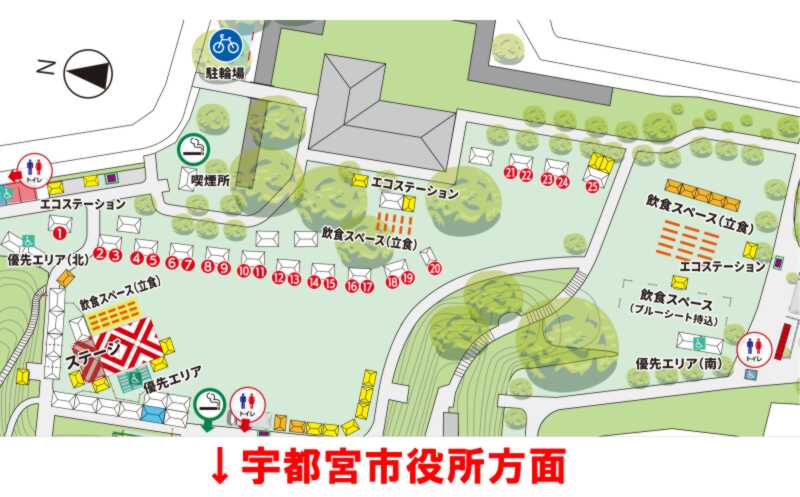 餃子会場マップ